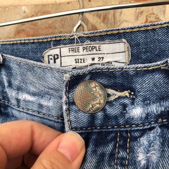 Free People Lace Trim Distressed Crochet Shorts 27 - Picture 11 of 13